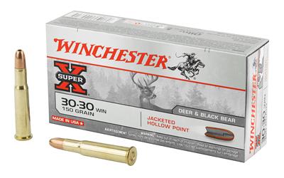Winchester Ammunition Super-X, 30-30, 150 Grain, Jacketed Hollow Point, 20 Round Box X30301