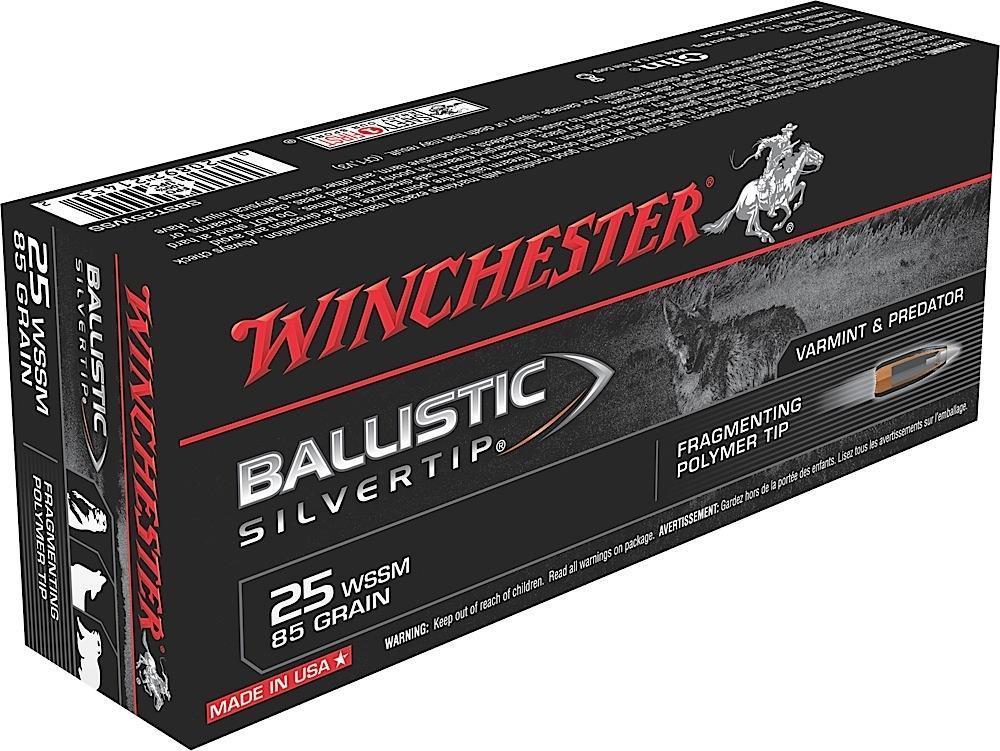 Winchester Ammo SBST25WSS Ballistic Silvertip  25 WSSM 85 gr Frag