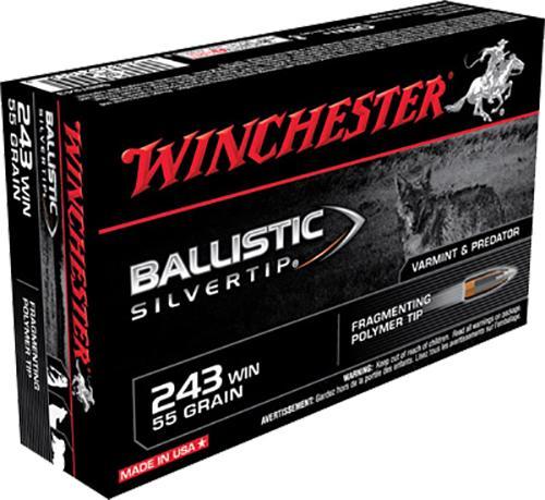 Winchester Ammo SBST243 Ballistic Silvertip  243 Win 55 gr Fragme